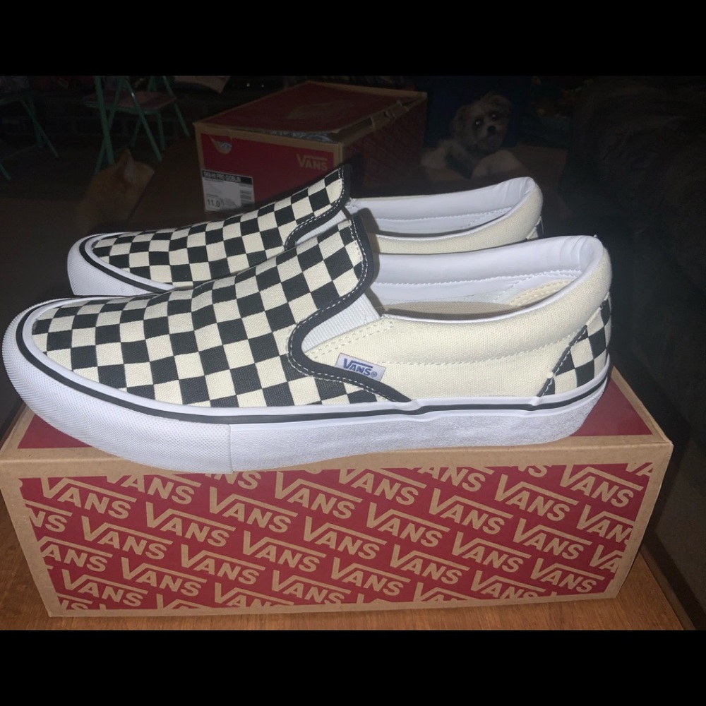 VANS Slip-On Pro Checkerboard men’s size 11